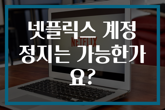 넷플릭스 계정 정지는 가능한가요?