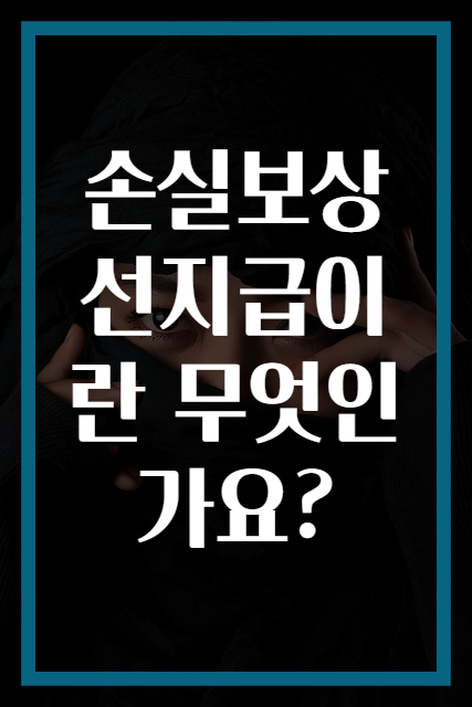 손실보상선지급이란 무엇인가요?