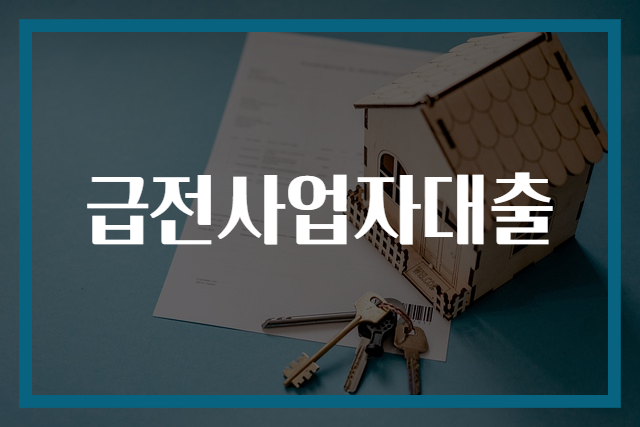 급전사업자대출