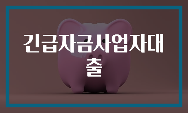 긴급자금사업자대출