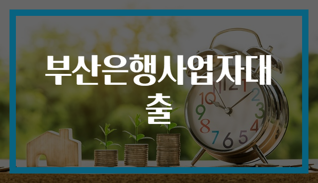 부산은행사업자대출