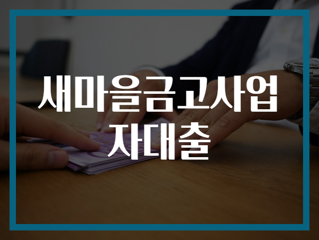 새마을금고사업자대출