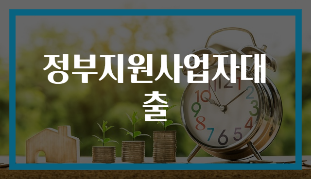 정부지원사업자대출