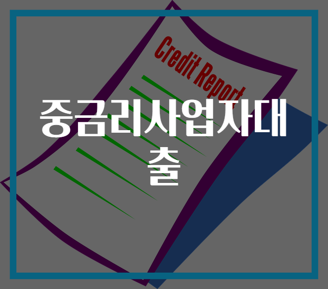 중금리사업자대출