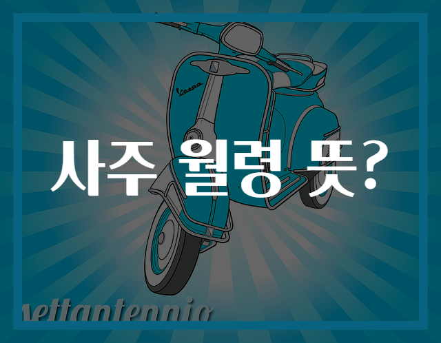 사주 월령 뜻?