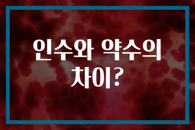 인수와 약수의 차이?