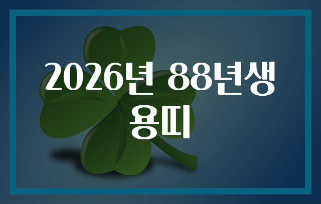 2026년 88년생용띠