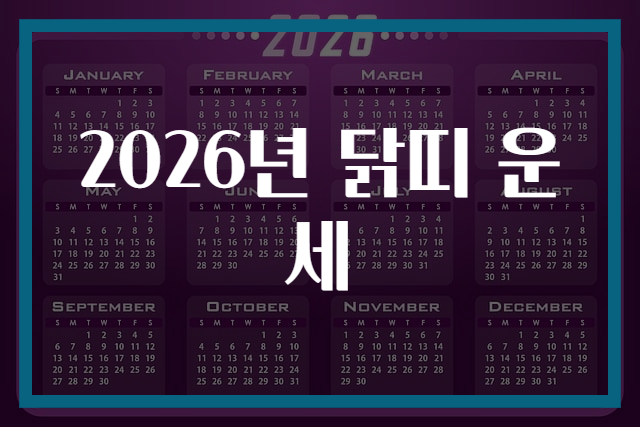 2026년 닭띠 운세
