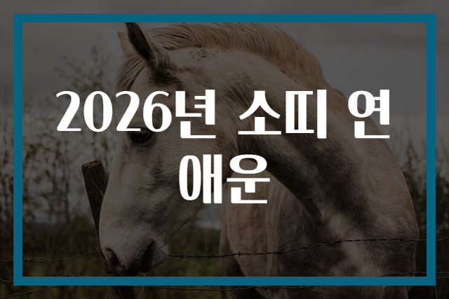 2026년 소띠 연애운
