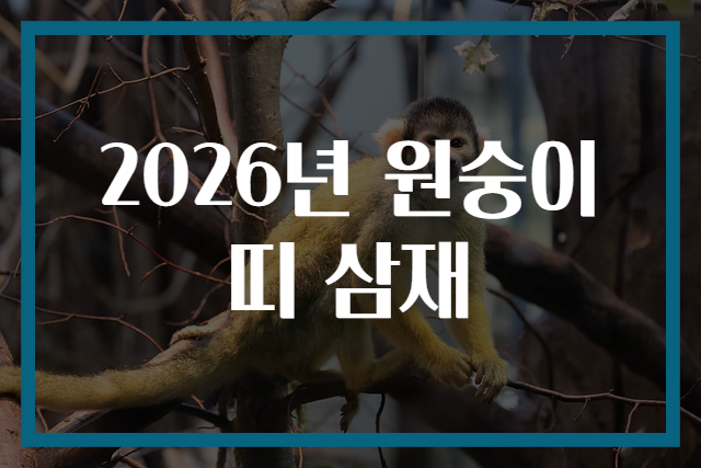 2026년 원숭이띠 삼재
