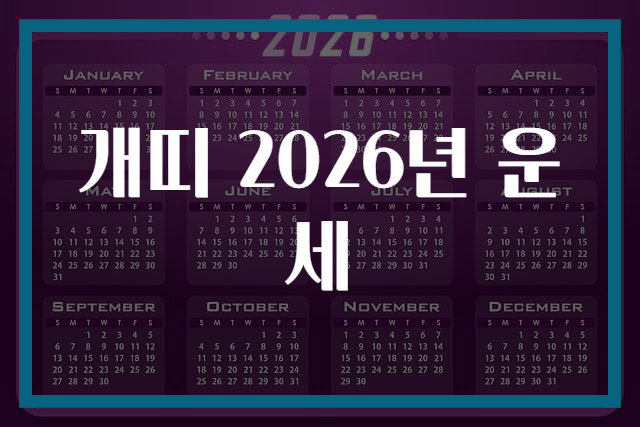 개띠 2026년 운세