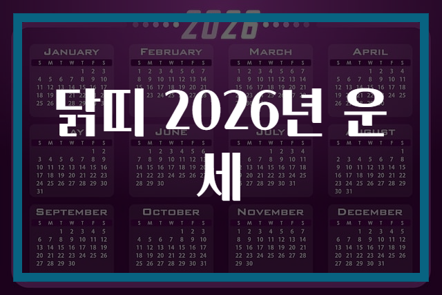 닭띠 2026년 운세