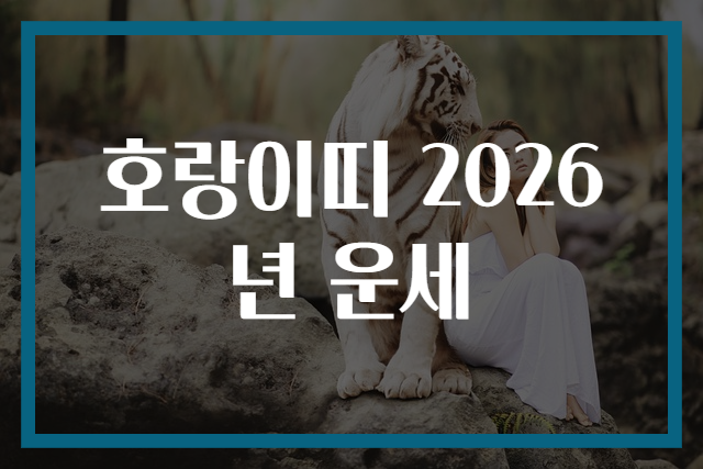 호랑이띠 2026년 운세