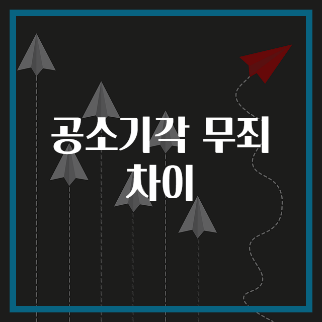 공소기각 무죄 차이